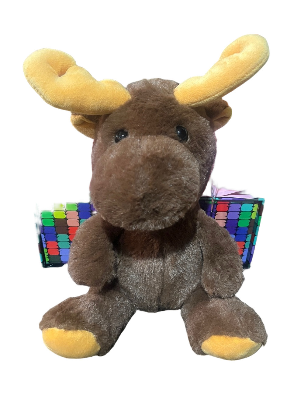 BJ Toy Company Brown Moose Plush Stuffed Animal 11”
